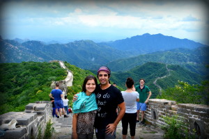 MnM on The Great Wall of China