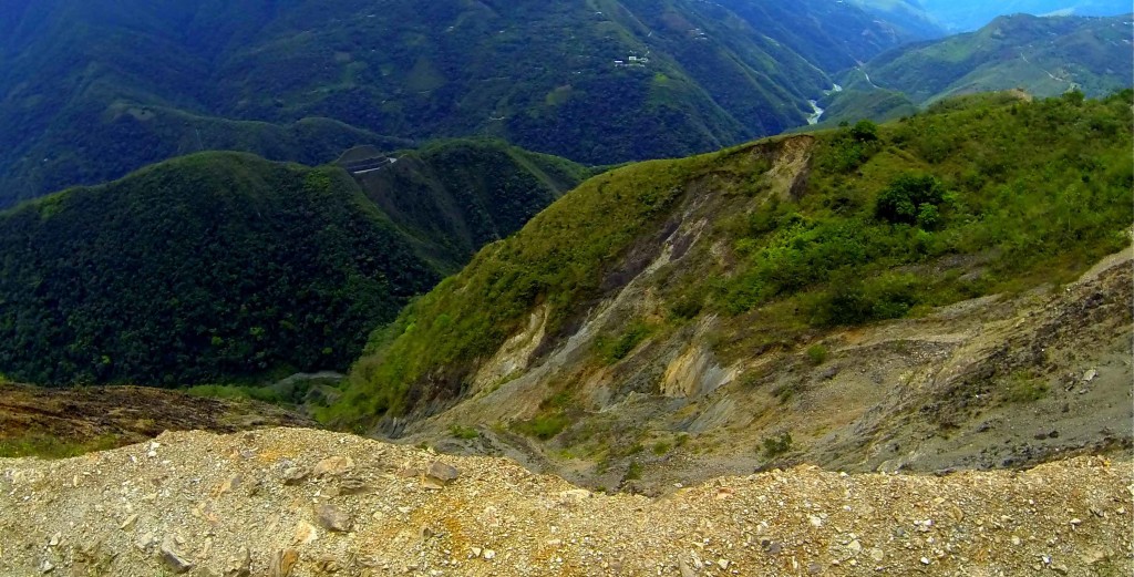 The Sheer Drop on the edge of the road