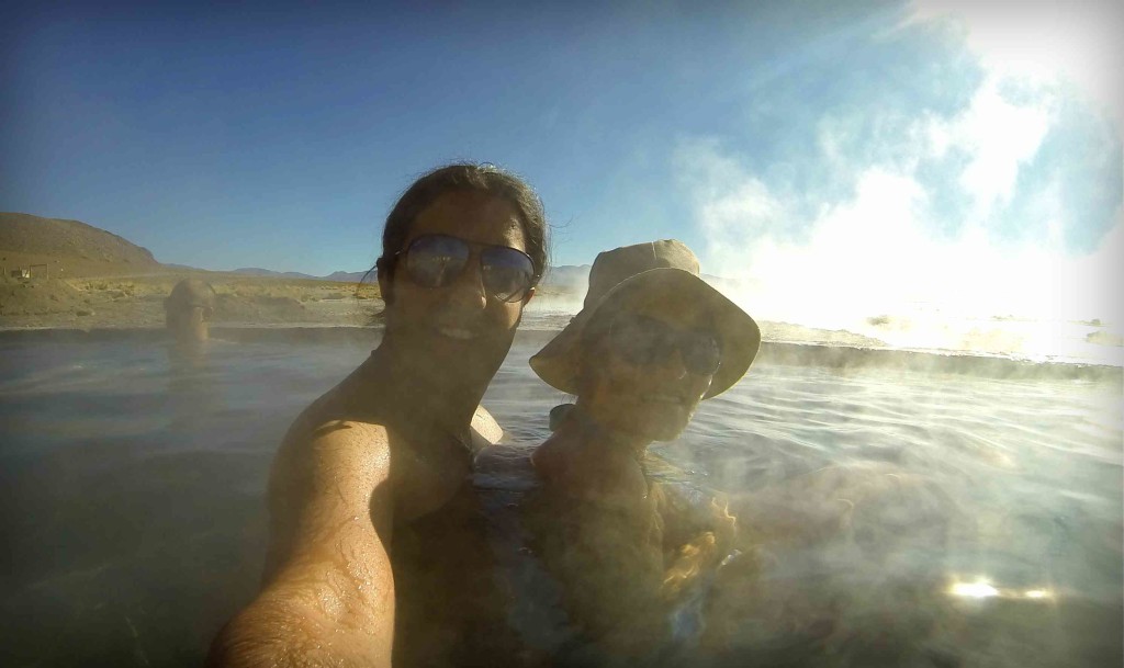 Uyuni - Enjoying the Hot Springs at 4700 m