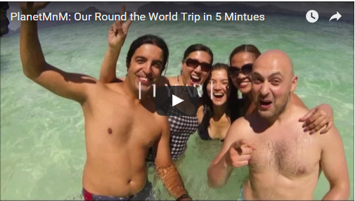Around the World Trip in 5 min Video